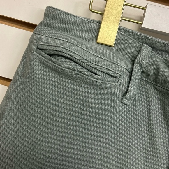 Madewell Slim Emmett Wide-Leg Crop Pants size 32 EUC Greenish Gray - Picture 3 of 10